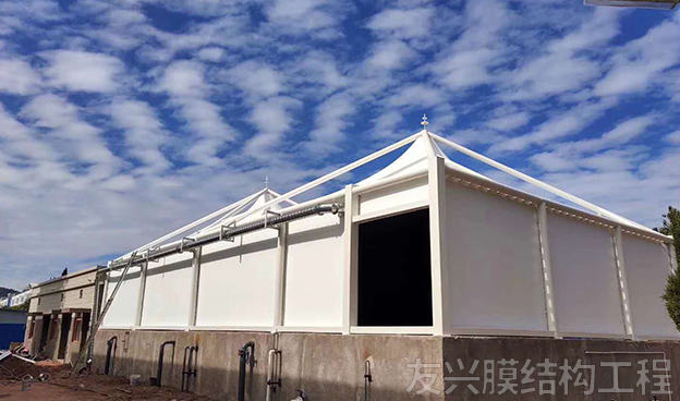 張拉膜結(jié)構(gòu)景觀棚定制